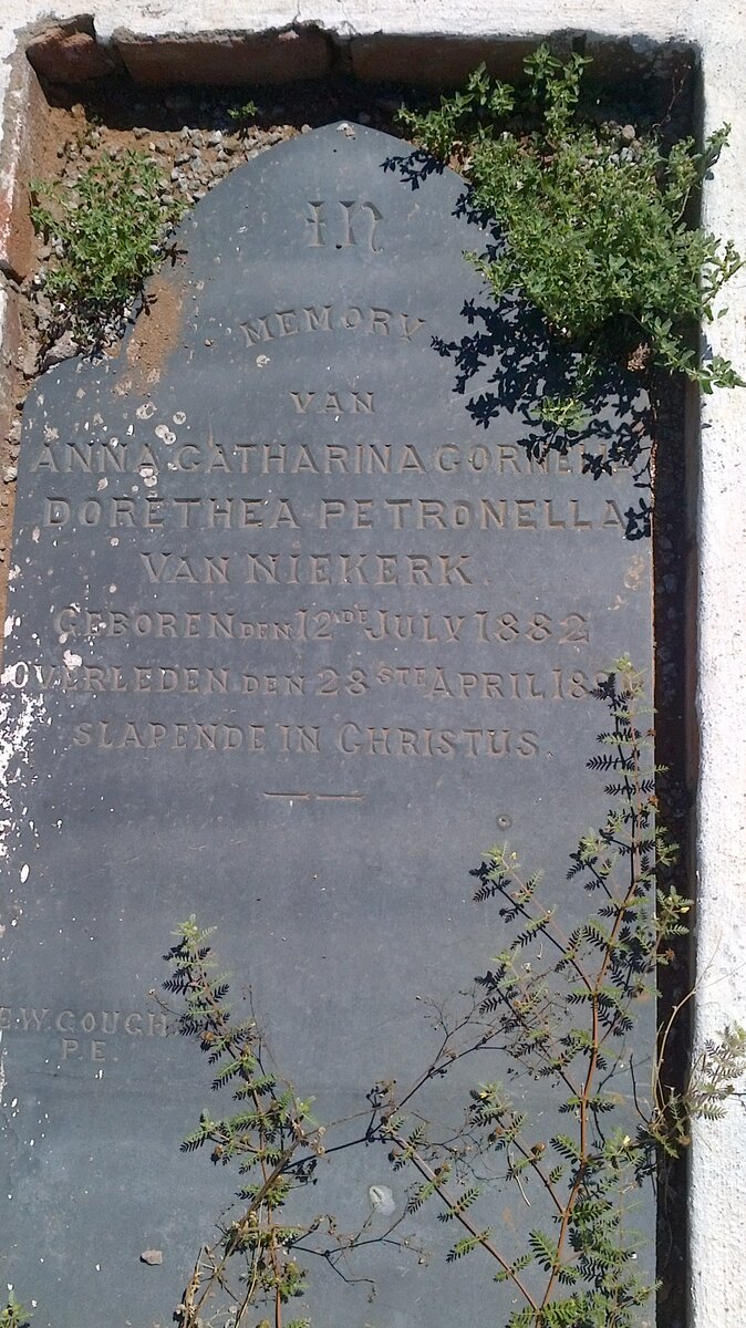 NIEKERK Anna Catharina Cornelia Dorethea Petronella, van 1882-189?