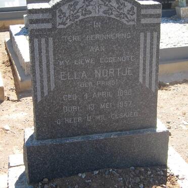 NORTJE Ella nee PRINS 1898-1957