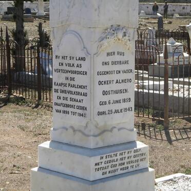 OOSTHUISEN Ockert Almero 1859-1943 &amp; Sarah Beatrice ASHMEAD 1870-1955