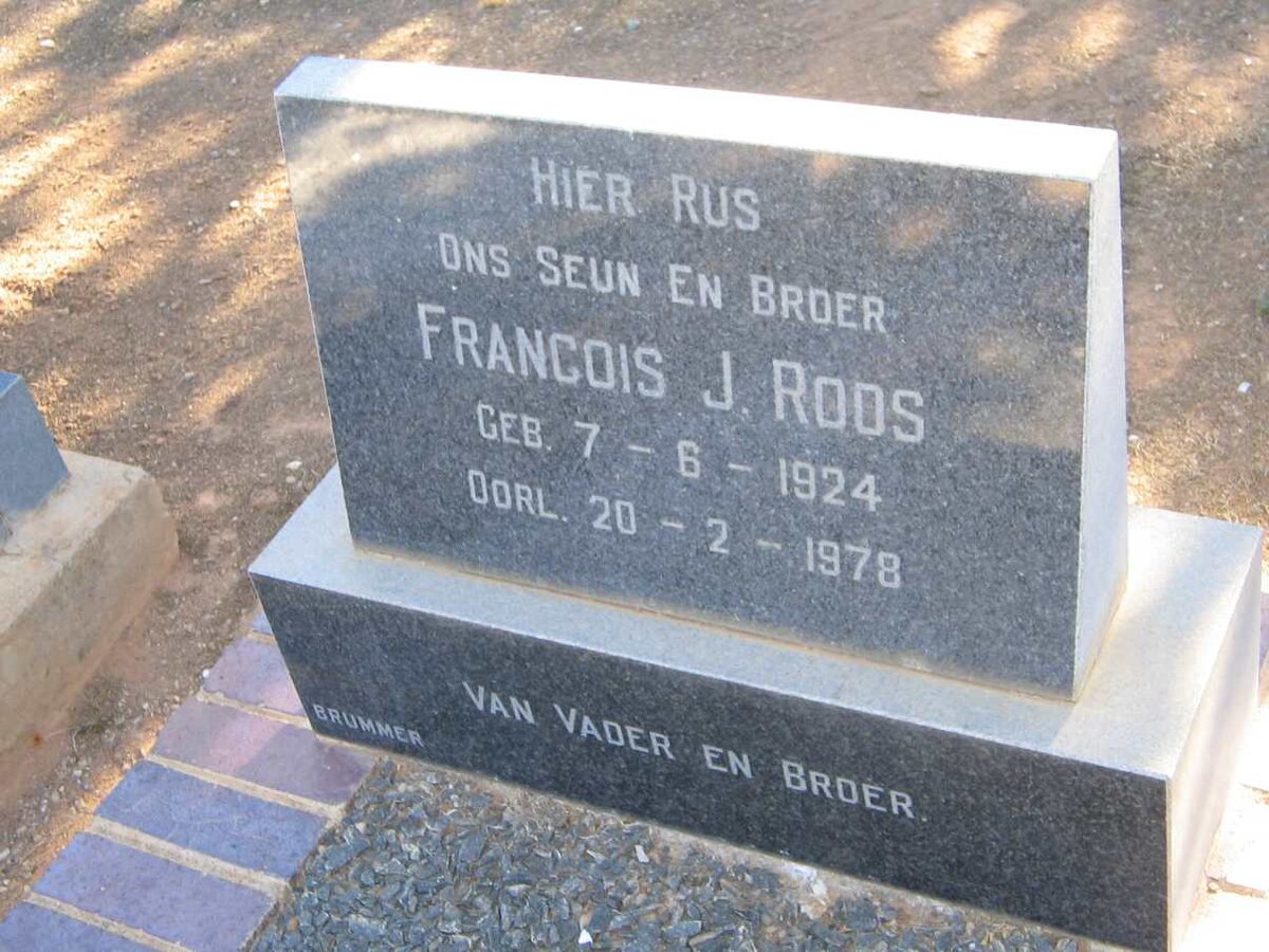 ROOS Francois J. 1924-1978