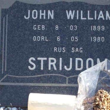 STRYDOM John William 1899-1980