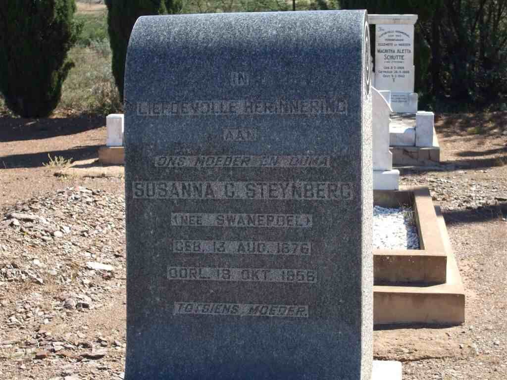 STEYNBERG Susanna G. nee SWANEPOEL 1876-1956
