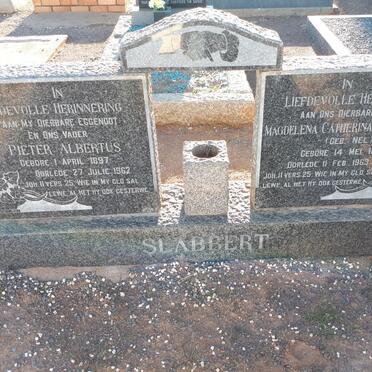 SLABBERT Pieter Albertus 1897-1962 &amp; Magdalena Catherina Elizabeth NEL 1900-1963
