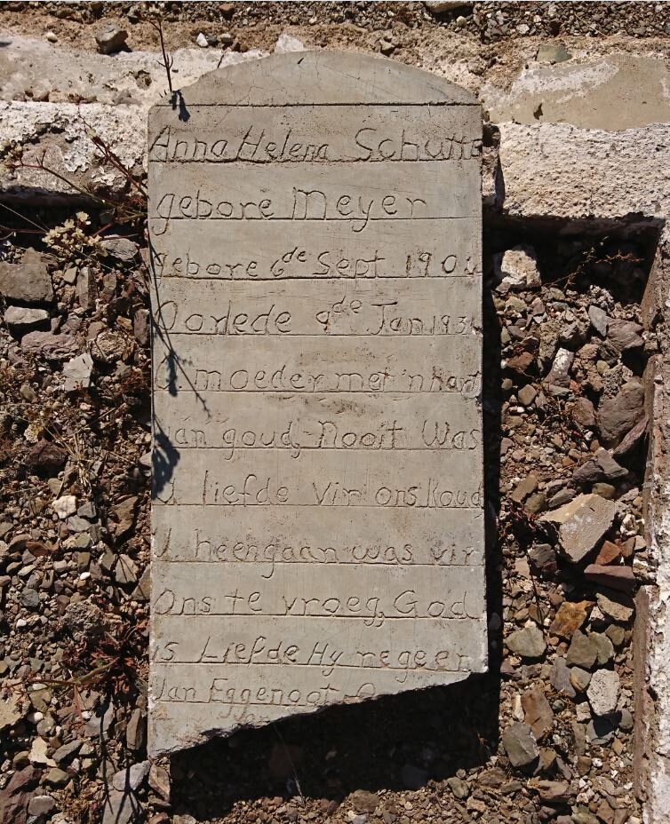 SCHUTTE Anna Helena nee MEYER 1904-193?