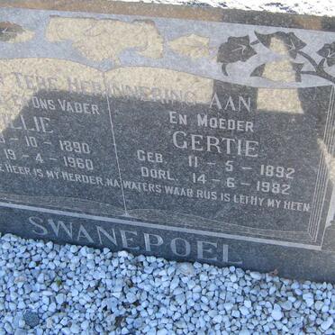 SWANEPOEL Willie 1890-1960 &amp; Gertie 1892-1982