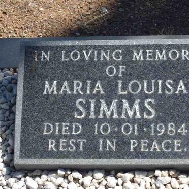 SIMMS Maria Louisa -1984
