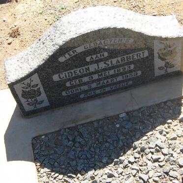 SLABBERT Gideon J. 1893-1959