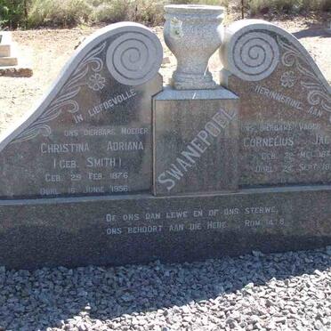 SWANEPOEL Cornelius Jacob 1874-1941 &amp; Christina Adriana SMITH 1876-1956
