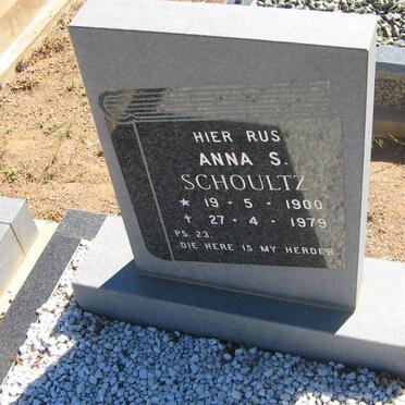 SCHOULTZ Anna S. 1900-1979