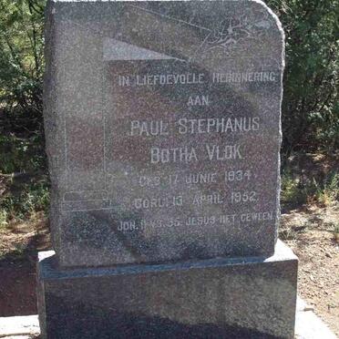 VLOK Paul Stephanus Botha 1934-1952