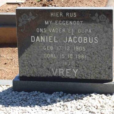 VREY Daniel Jacobus 1905-1981