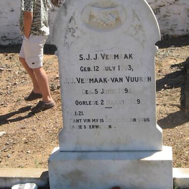 VERMAAK S.J.J. 1893-1929 &amp; J.J. VAN VUUREN 1898-1929