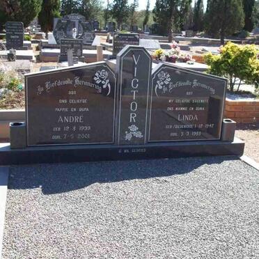 VICTOR André 1939-2001 &amp; Linda DIEDERICKS 1942-1988