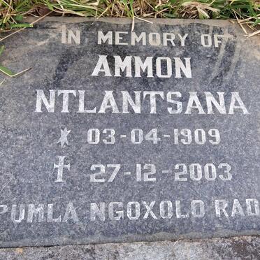 NTLANTSANA Ammon 1909-2003