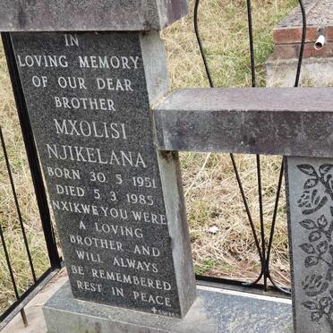 NJIKELANA Mxolisi 1951-1985