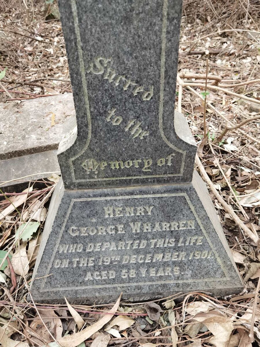 WHARREN Henry George -1901