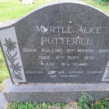 PUTTERILL Myrtle Alice nee KULLING 1889-1970