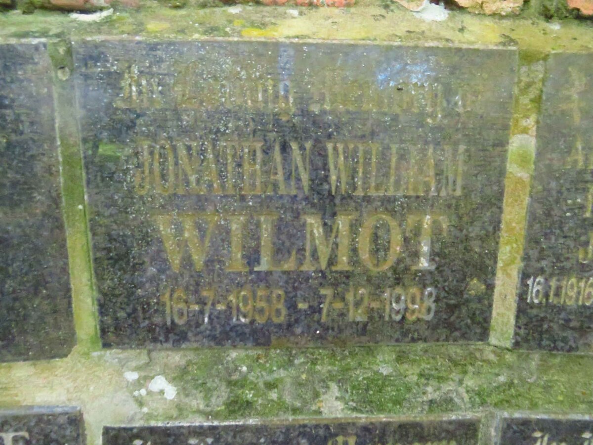 WILMOT Jonathan William 1958-1998