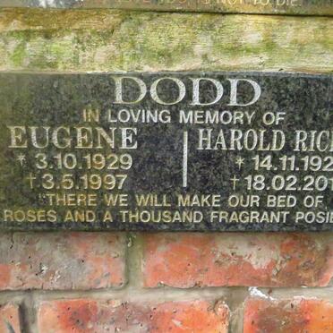 DODD Harold Richard 1927-2019 &amp; Eugene 1929-1997