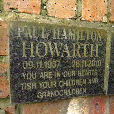 HOWARTH Paul Hamilton 1937-2010