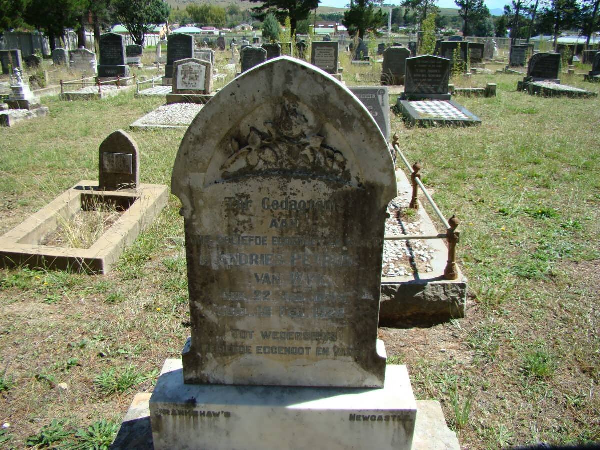 WYK Andries Petrus, van -1928