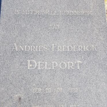 DELPORT Andries Frederick 1928-1987