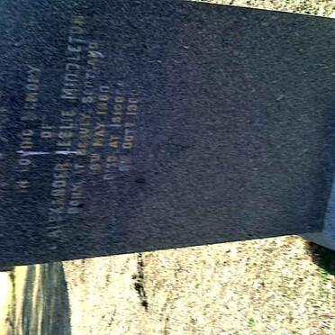 MIDDLETON Alexander Leslie 1880-1900