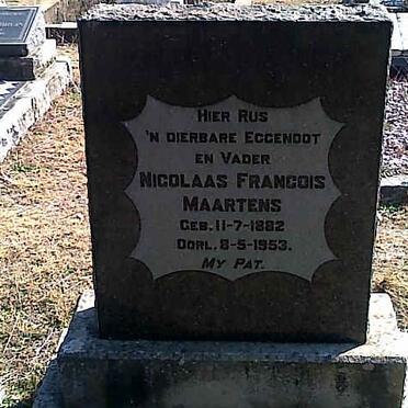 MAARTENS Nicolaas Francois 1882-1953