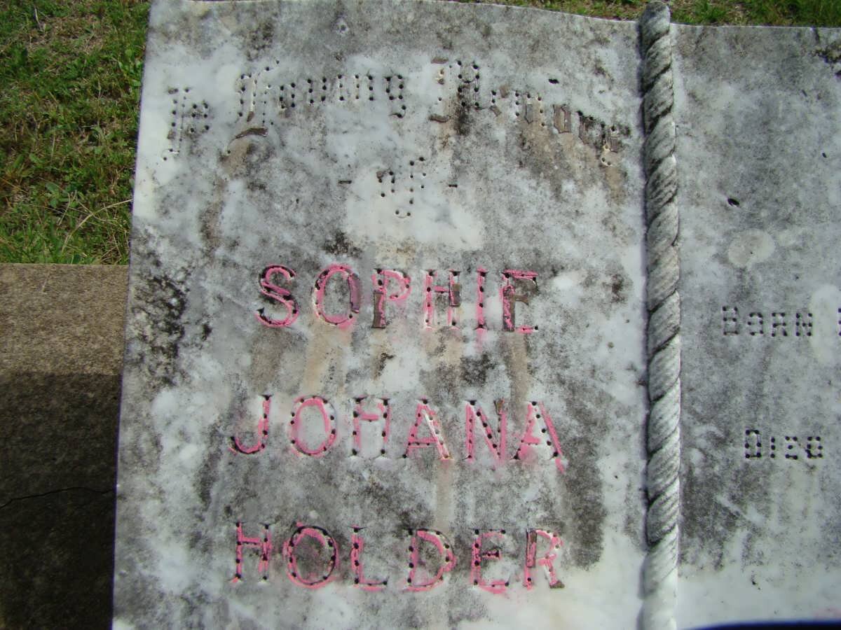 HOLDER Sophie Johana 1867-1947