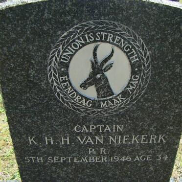 NIEKERK K.H.H., van -1946