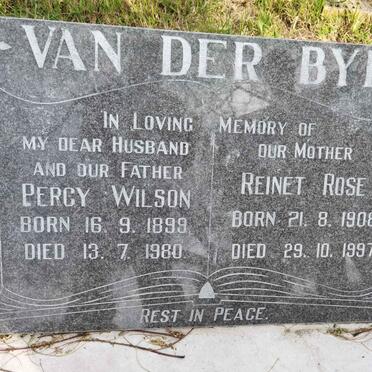 BYL Percy Wilson, van der 1899-1980 &amp; Reinet Rose 1908-1997