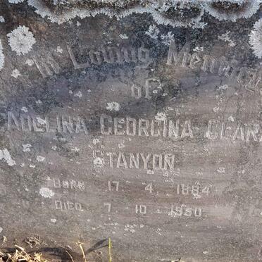 STANYON Adelina Georgina Clara 1884-1950