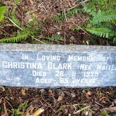 CLARK Christina nee MAITLAND -1929
