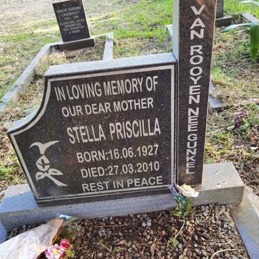 ROOYEN Stella Priscilla, van nee GUNKEL 1927-2010
