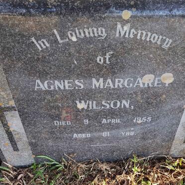 WILSON Agnes Margaret -1955