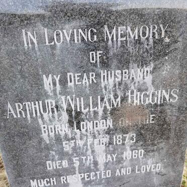 HIGGINS Arthur William 1873-1960