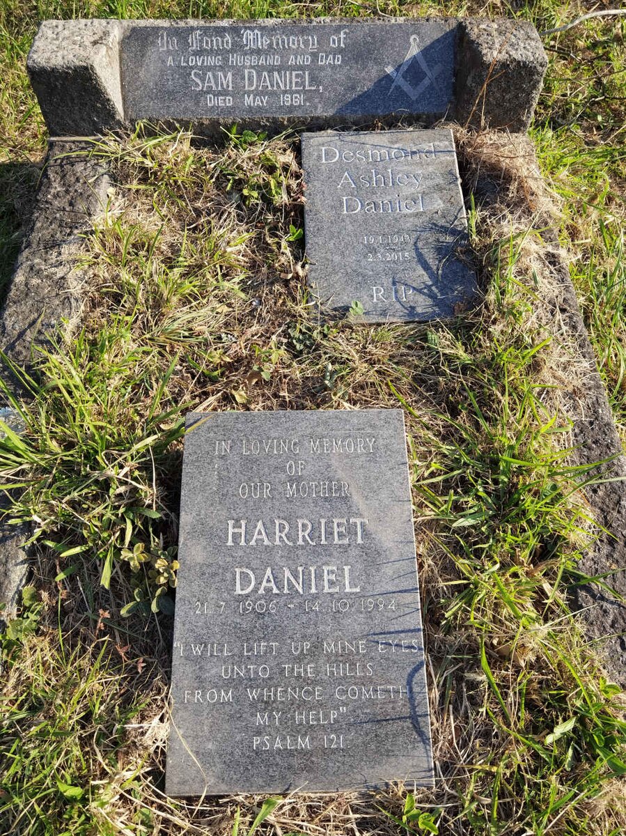 DANIEL Sam -1961 &amp; Harriet 1906-1994 :: DANIEL Desmond Ashley 1943-2015