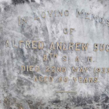 BUCHAN Alfred Andrew -1933