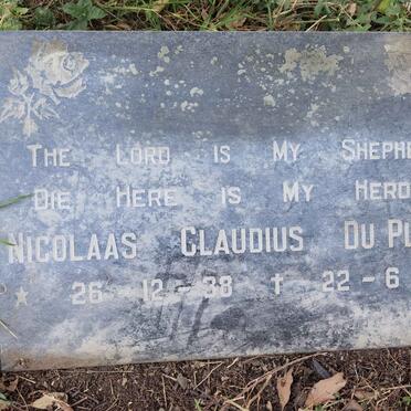 PLOOY Nicolaas Claudius, du 1938-1988