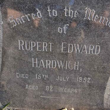HARDWICH Rupert Edward -1952