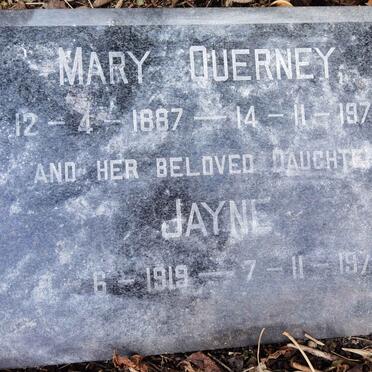 QUERNEY Mary 1887-1972 :: QUERNEY Jayne 1919-1977