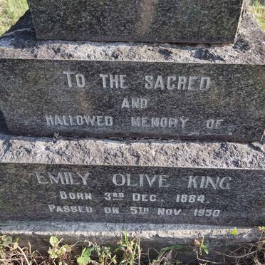 KING Emily Olive 1884-1950