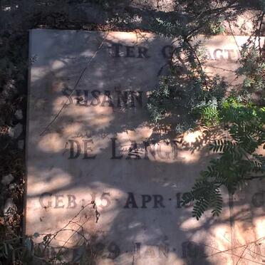 LANGE Susanna, de 19??-1922 :: ? 1917-19??