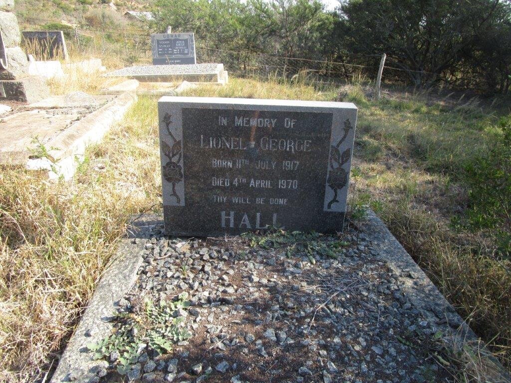 HALL Lionel George 1917-1970