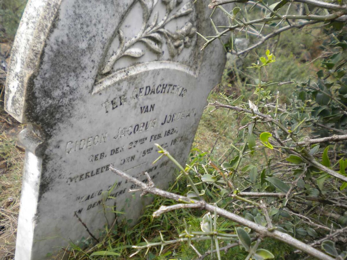 JORDAAN Gideon Jacobus 1822-1907