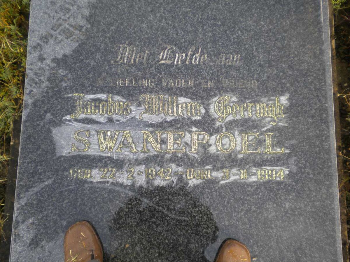 SWANEPOEL Jacobus Willem Geeringh 1942-1994