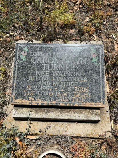 TURNER Carol Dawn nee WATSON 1957-2005