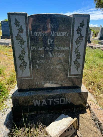 WATSON Tim 1884-1965