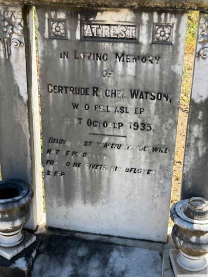 WATSON Gertrude Rachel -1935