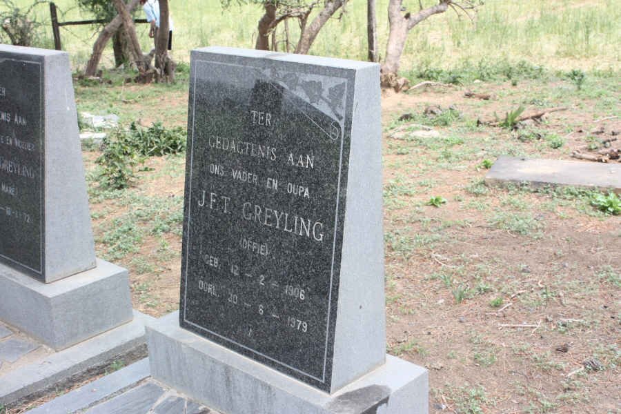 GREYLING J.F.T.  1906-1979